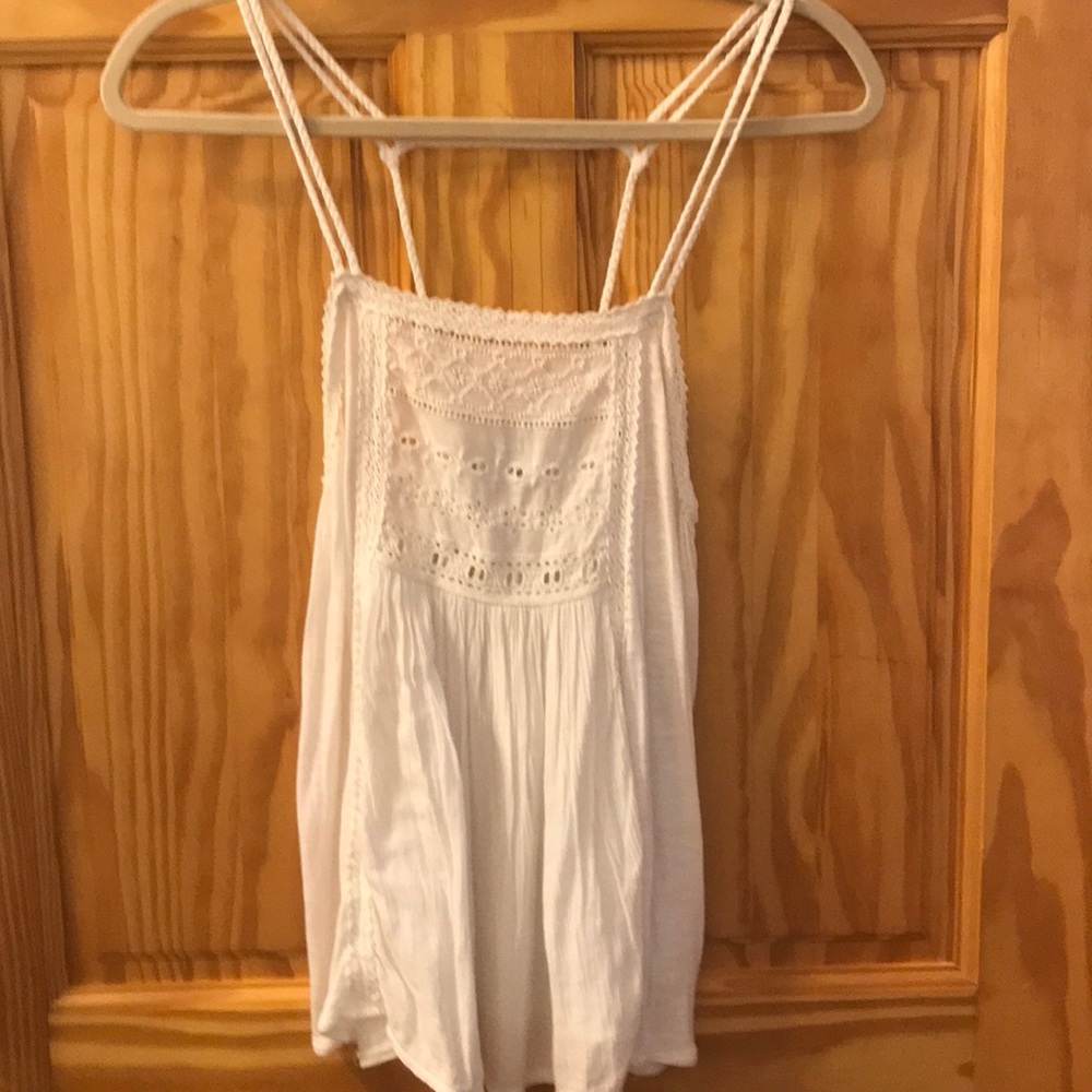 White American Eagle Tank Top